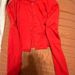 Wild Fable Vibrant Red Cardigan